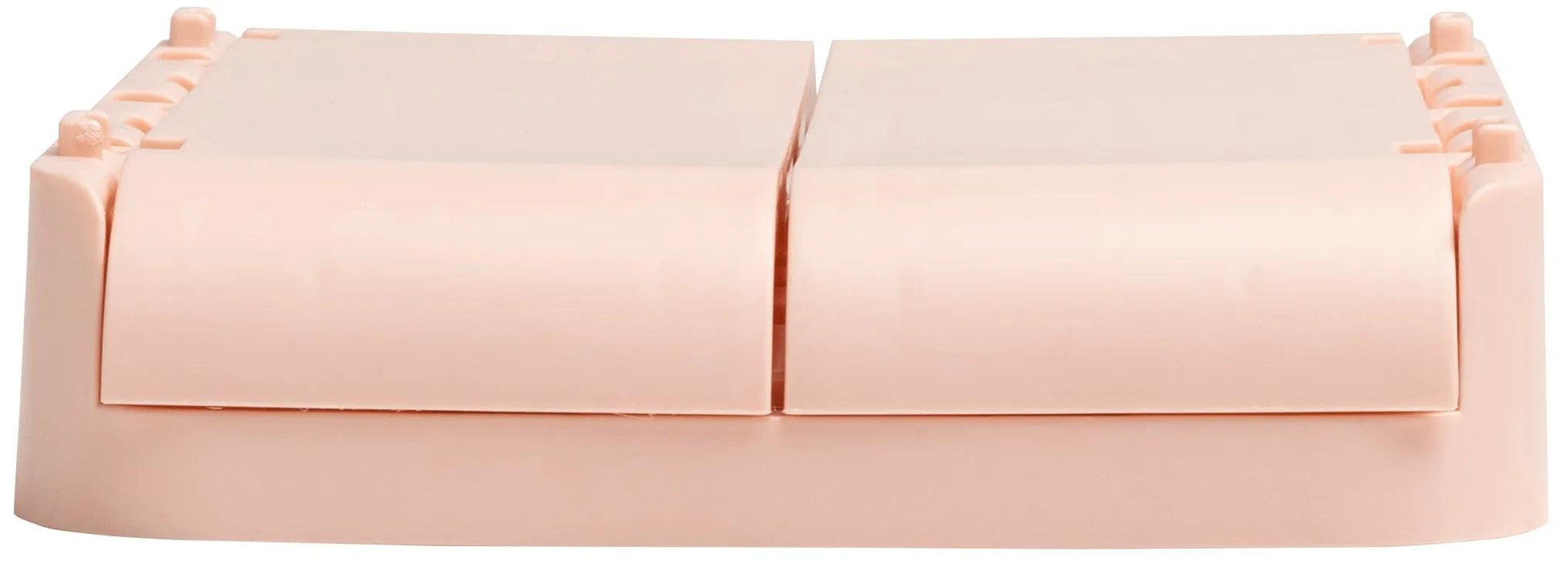 Exacompta Aufbewahrungsbox – für A6+, klappbar, hellrosa, Polypropylen (PP), B 188 × H 95 × T 138 mm