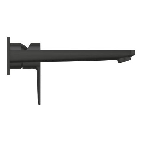GROHE Lineare Waschtischarmatur – Anschlussmass 11 cm, Metall, Zweigriffarmatur, Bodenstehend, Schwarz