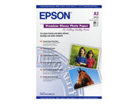 Epson Fotopapier – glänzend, A3, 255 g/m², 20 Blatt – für Inkjet-Drucker