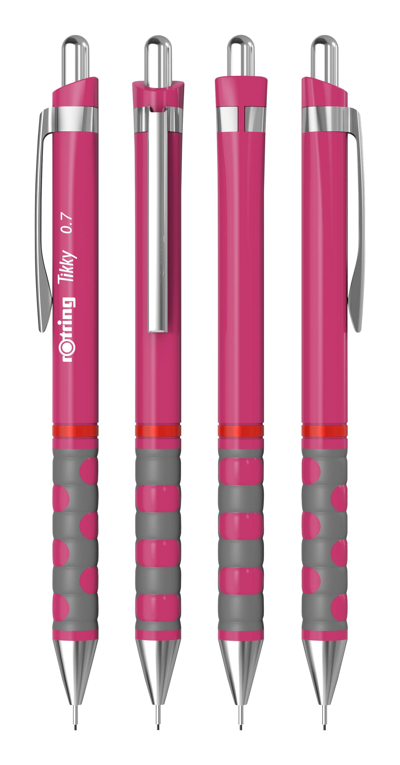 Rotring Tikky Druckbleistift – 0,7 mm – magenta – mit Radierer