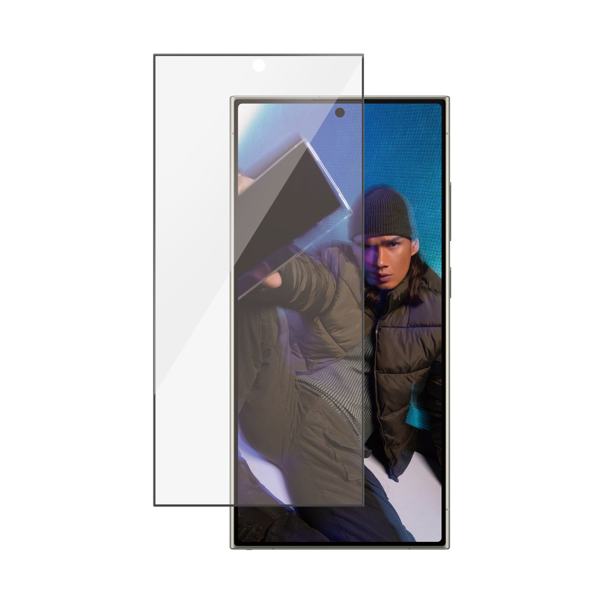 PanzerGlass Displayschutz (Folie), Ultra-Wide Fit – für Galaxy S24 Ultra – mit Applikator