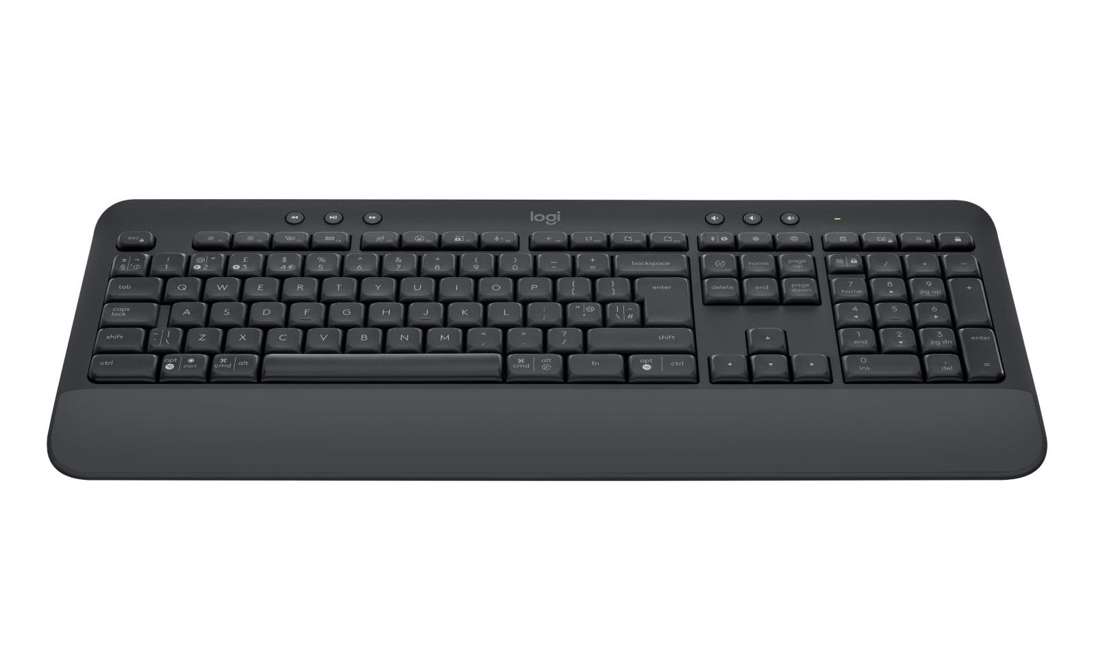 Logitech Signature K650 – Tastatur, UK-Layout (EN), Dunkelgrau