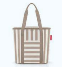Reisenthel Stofftasche, Polyester, Beige, Weiss, 380×350×160 mm
