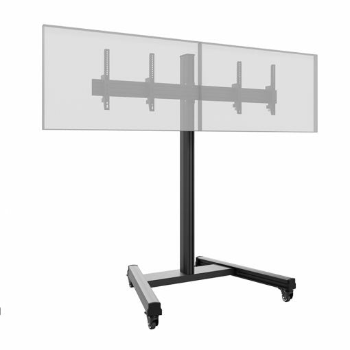 Hagor CPS Mobile Stand Dual – Trolley, für 2 Displays, für 43–55"