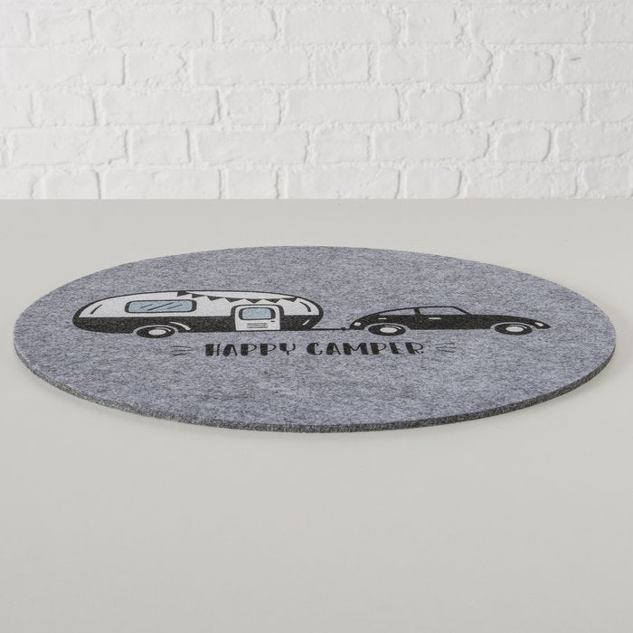 Boltze Tischset – rund, Polyester, Motiv Auto, Ø38 cm
