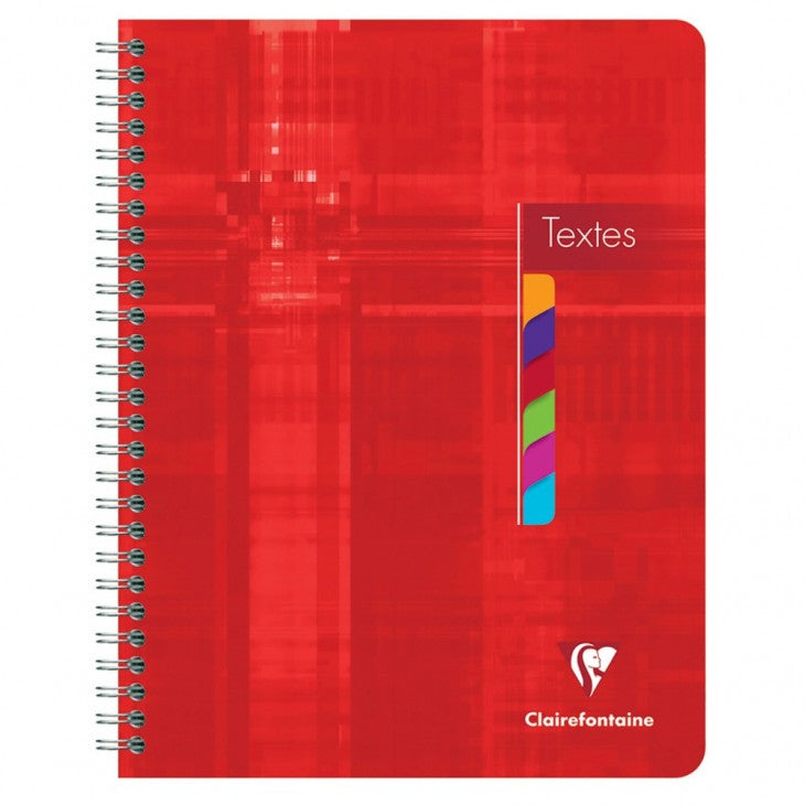 Clairefontaine Spiralheft, 175 × 220 mm, séyès 8 × 3 mm, Spiralbindung, Karton, 144 Seiten, 90 g/m² – sortiert