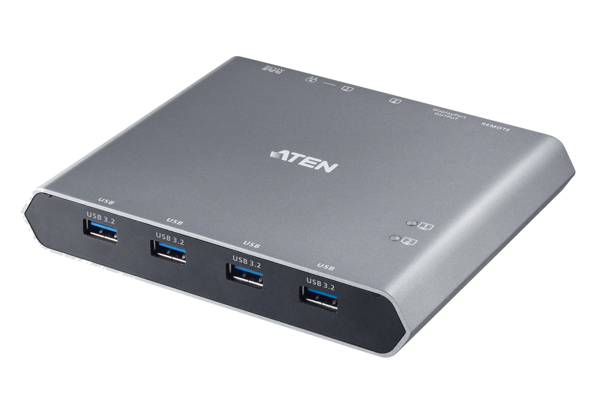 ATEN KVM-Switch 2×1, USB-C/DisplayPort/USB 3.2 Gen 1, 4K (3840 × 2160), PD 100 W, 5 Gbit/s