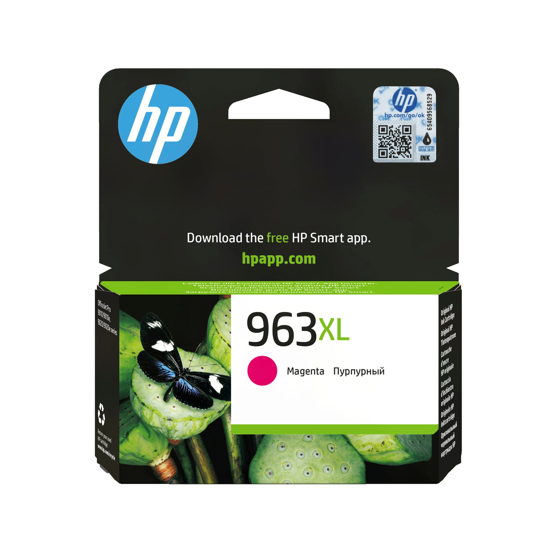 HP 963XL Magenta Tintenpatrone (Original) – 1'600 Seiten – für HP OfficeJet Pro 9010/9012/9014 … – 3JA28AE