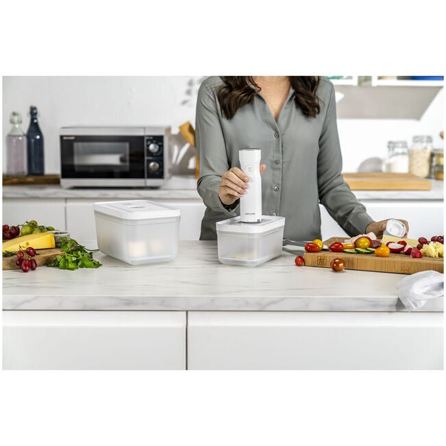 ZWILLING Vakuumierzubehör – 12 × 19 × 2,7 cm, für Vakuumierer, 2 Stk., Kunststoff, Grau