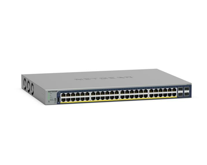 NETGEAR GS728TP – Managed Switch – 24×GbE, 4×SFP, L2+/L3, PoE+ 190 W, 19" Rack