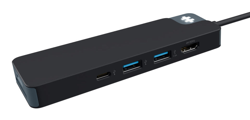 Targus HyperDrive Flex USB-Hub – USB-C, 1× HDMI, 5× USB-A, 100 W PD, microSD, für Windows/Mac