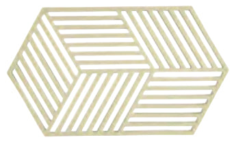 Zone Denmark Topfuntersetzer 14 × 24 × 0,9 cm, Silikon, Hellgrün