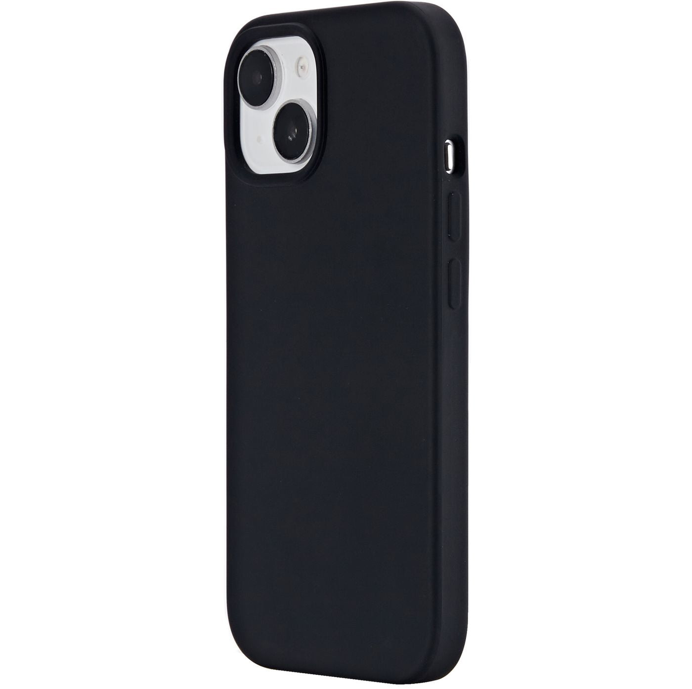 eSTUFF INFINITE RIGA (GRS) Backcover – für Apple iPhone 15, PC+Silikon+Mikrofaser, Schwarz