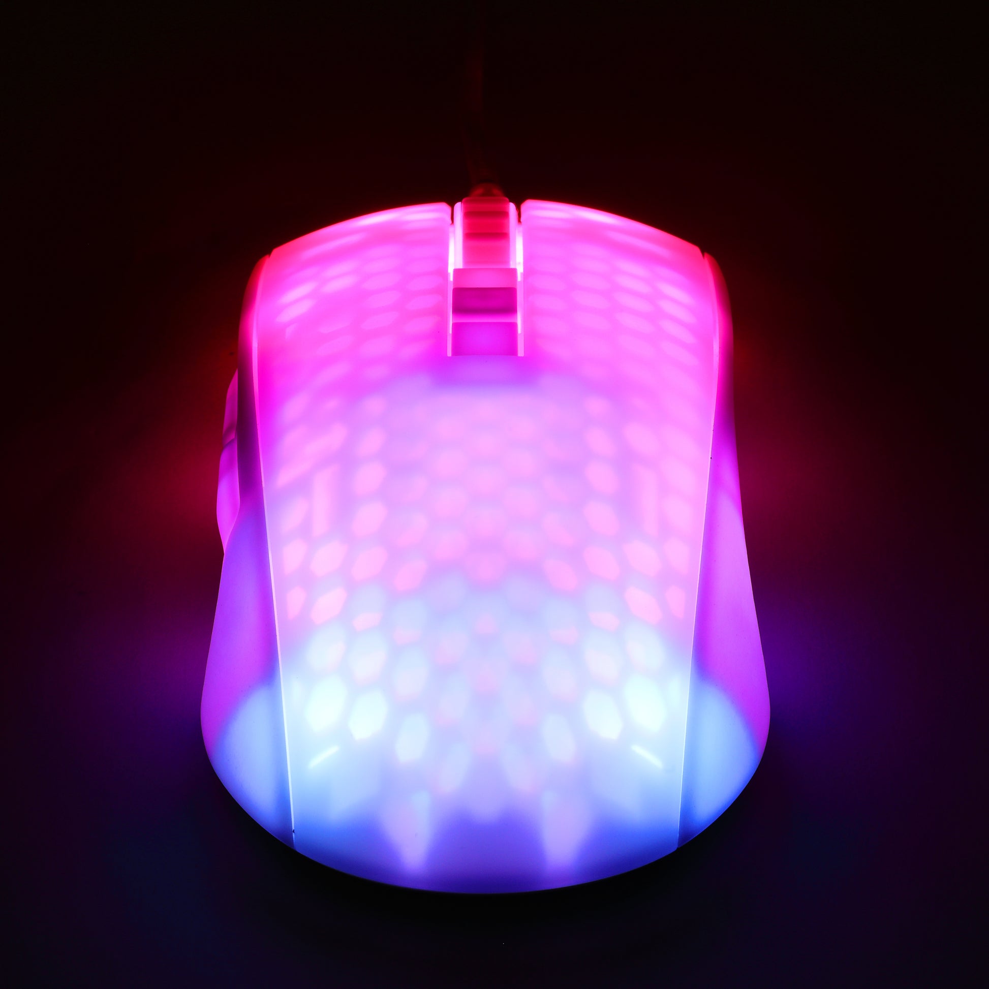 Deltaco Gaming DM310 – Gaming-Maus – Kabelgebunden (USB‑A), 6200 DPI, RGB-Beleuchtung, rechts, Weiss