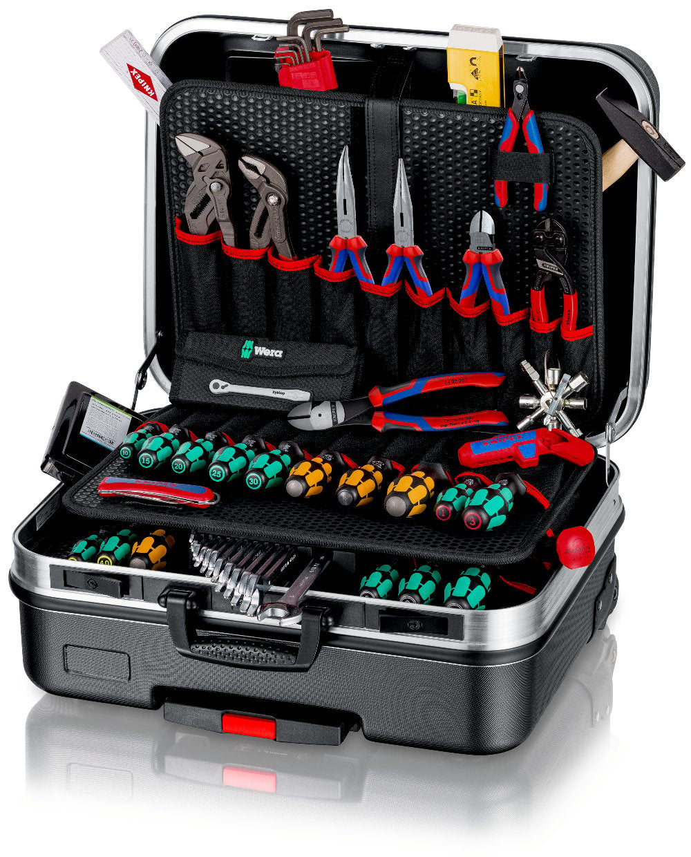 Knipex Werkzeugkasten BIG Basic Move, 430 × 515 × 280 mm, Aluminium, schwarz