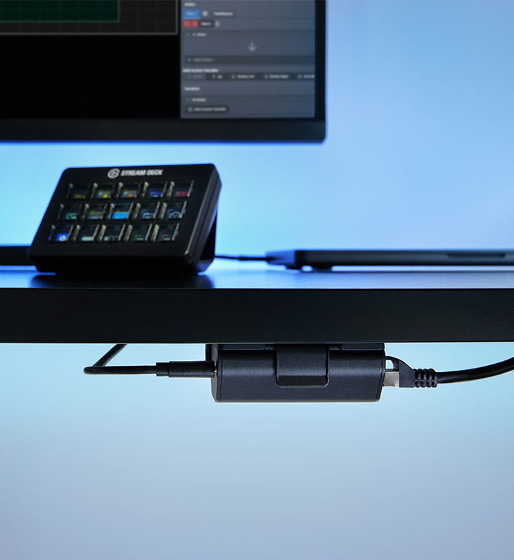 Elgato Stream Deck Network Dock – Netzwerkadapter USB-C zu RJ-45 – für PC und Mac – Schwarz