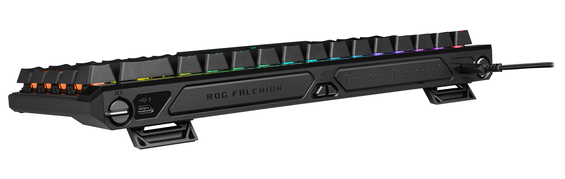 ASUS ROG Falchion Ace – Gaming-Tastatur 65% – Mechanisch (ROG HFX), Kabelgebunden USB-C, RGB, Schwarz