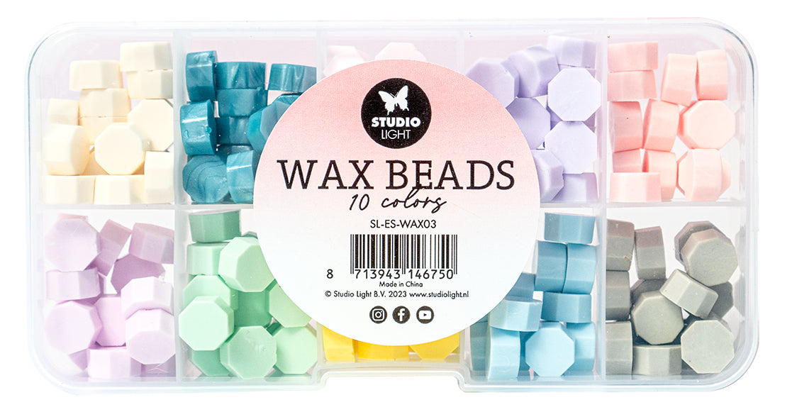 Studio Light Wachsperlen, Wachs, Mehrfarbig, 12,7 × 6,5 × 2,0 cm, 1 Stk., SL-ES-WAX03