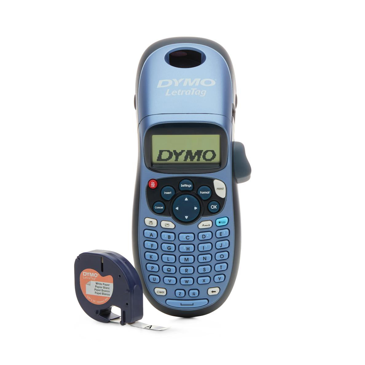 DYMO LetraTag LT-100H – Beschriftungsgerät, für LT-Bänder, Handgerät mit ABC-Tastatur