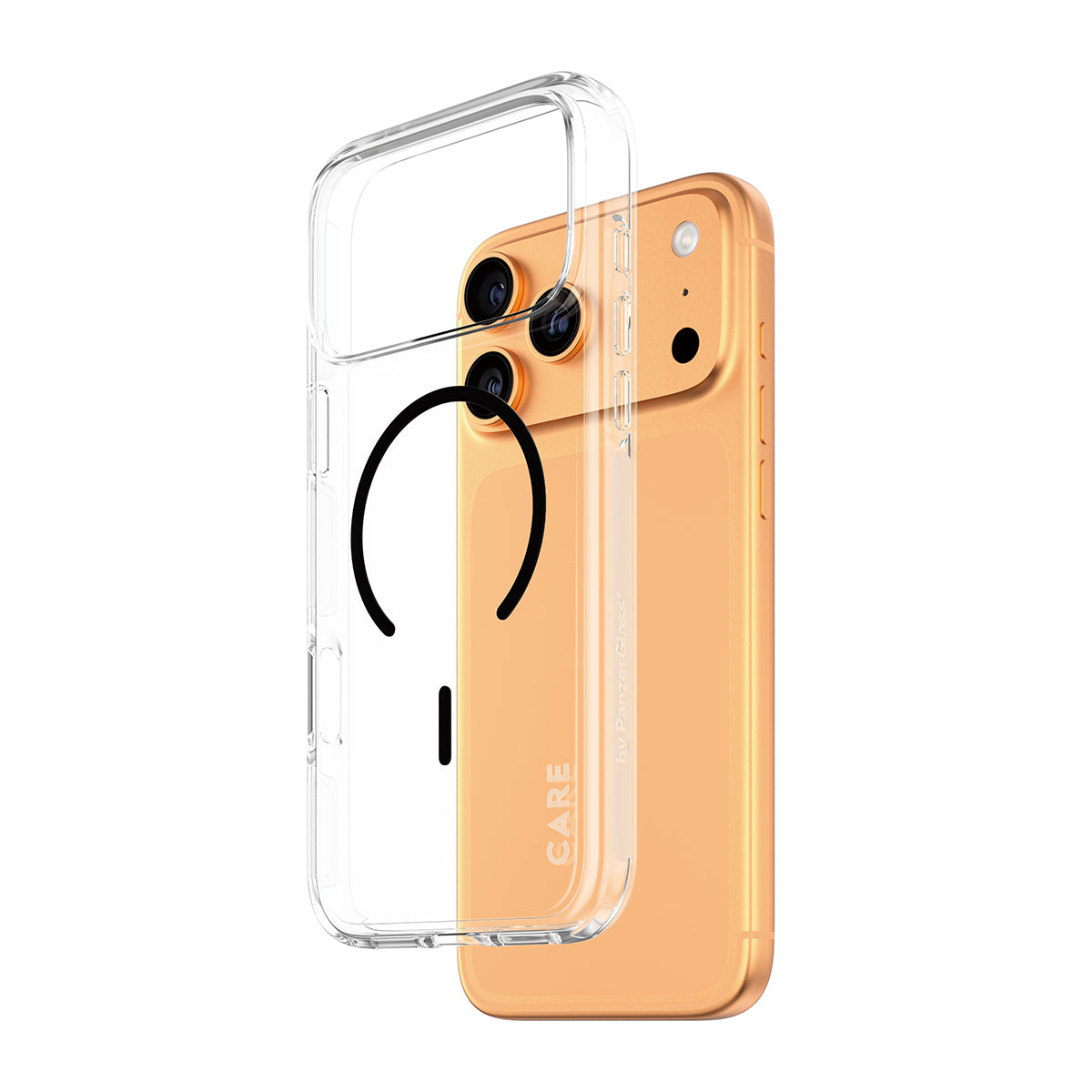 PanzerGlass Backcover – für Apple iPhone 17 Pro Max – transparent/schwarz – MagSafe kompatibel