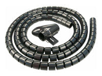Lindy Kabelhülse – Ø 25 mm × 5,00 m, schwarz