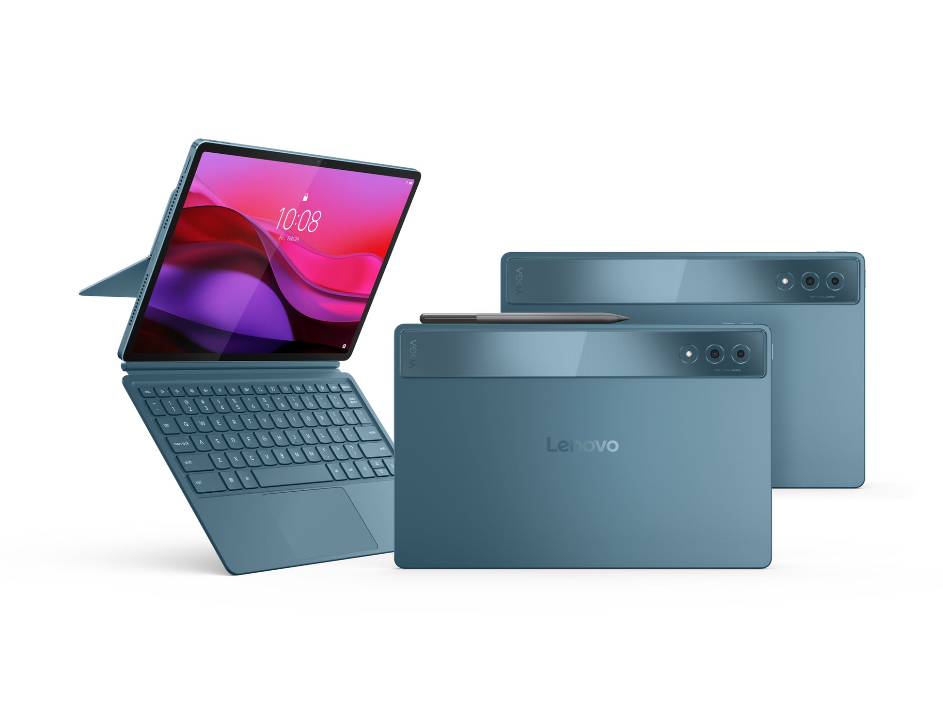 Lenovo Yoga Tab Plus – 12,7", 256 GB, 16 GB RAM, WLAN, Android 14, Türkis