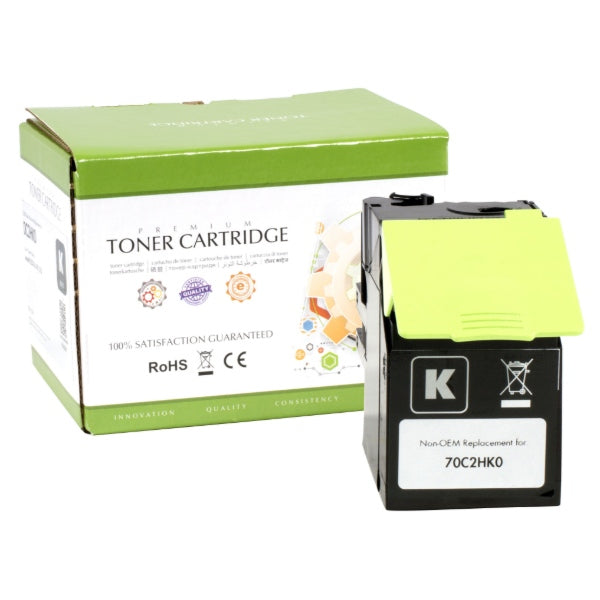 Static Control Components Toner 70C2HK0 – schwarz, 4000 Seiten – für Lexmark