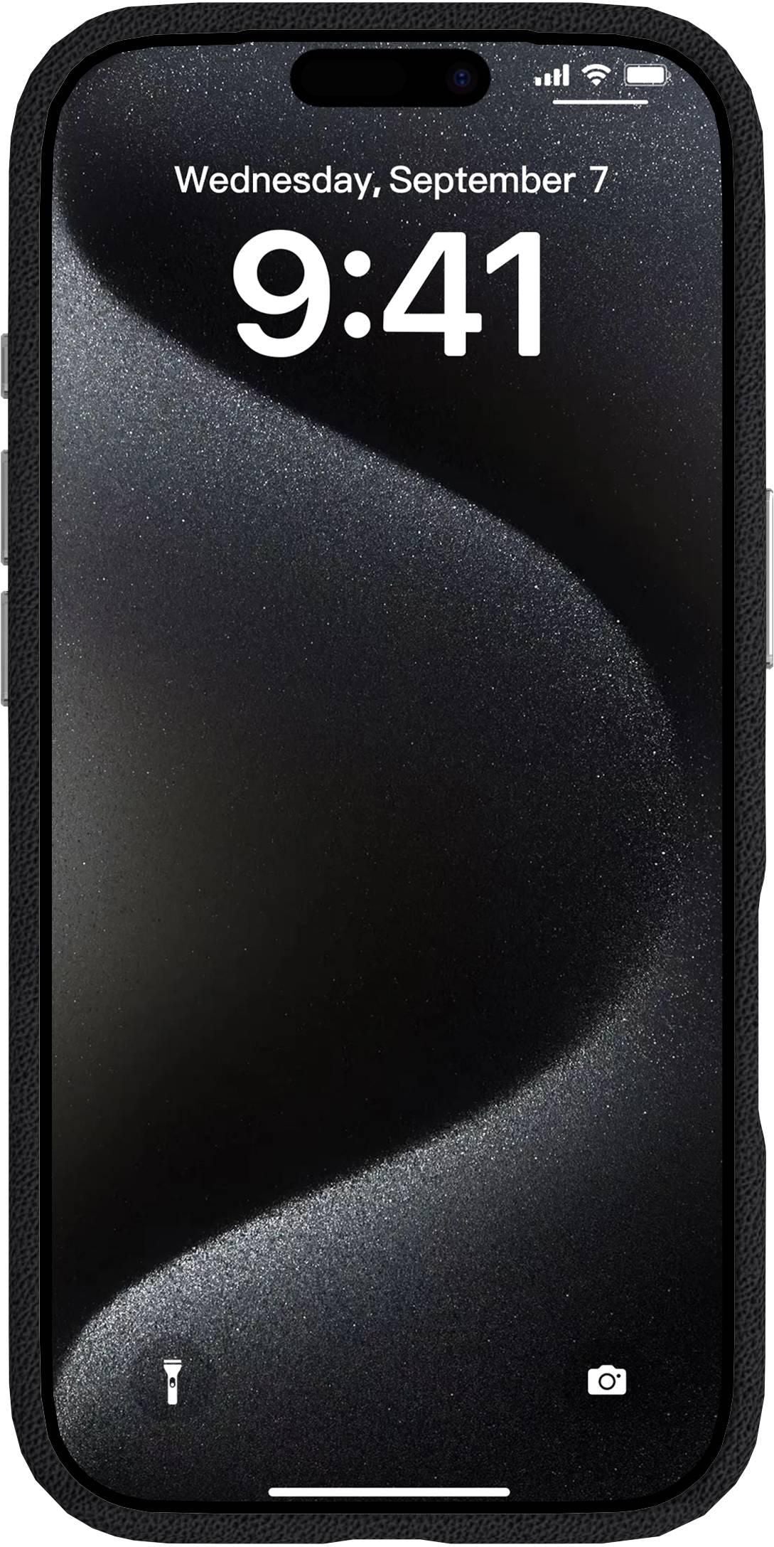 eSTUFF INFINITE VENICE Backcover – für Apple iPhone 17 Pro, MagSafe, PU+TPU, Schwarz, bis 1,2 m sturzsicher