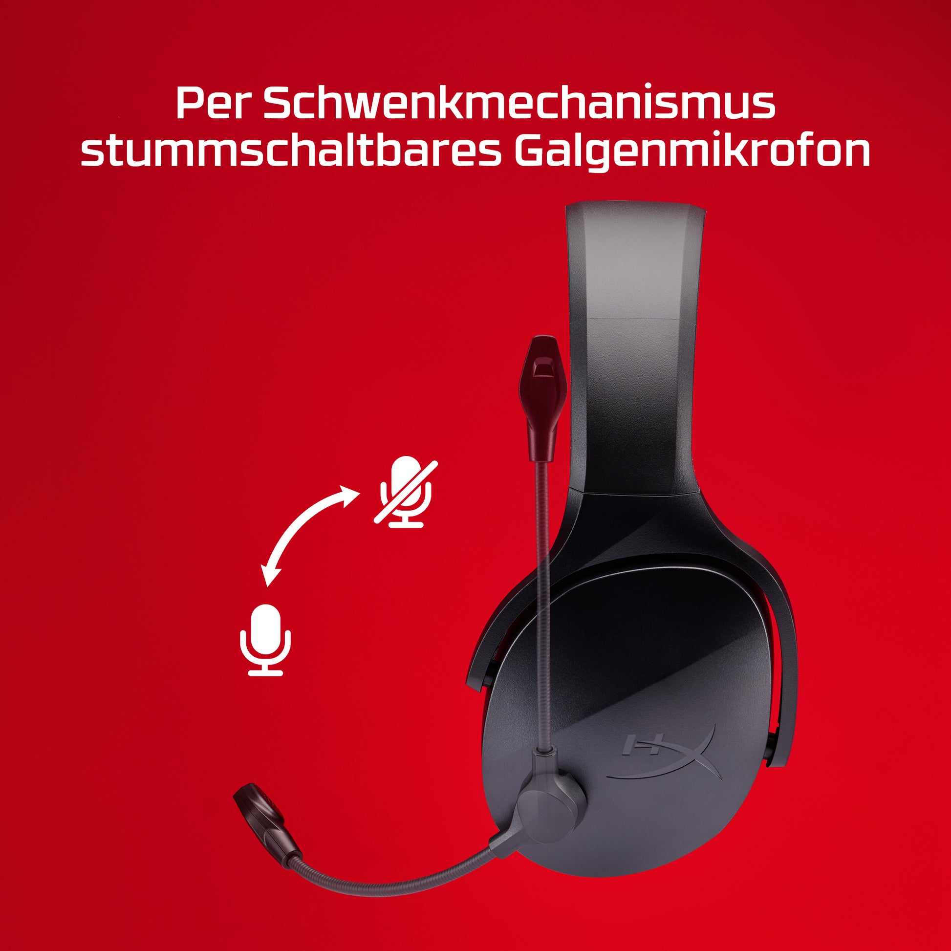 HyperX Cloud Jet Gaming-Headset – Over-Ear, Stereo, BT, mit USB-A-Dongle, für PC, PS5, PS4 u. a., Schwarz