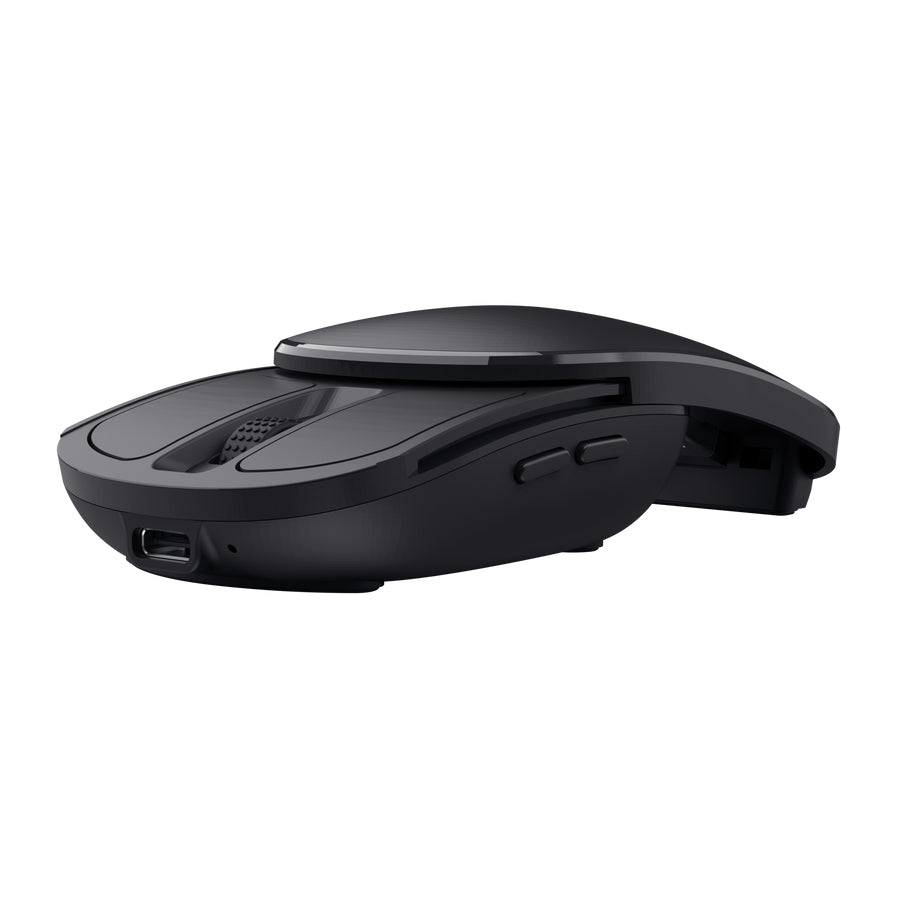 Trust Zylo Mobile Maus – kabellos, USB-C, beidhändig, schwarz