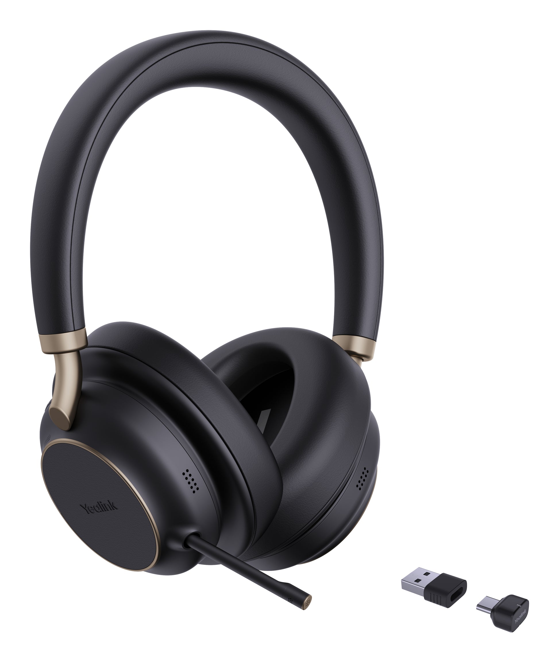 Yealink BH76 Plus – Duo Headset – USB‑C/USB‑A – für Microsoft Teams – Schwarz