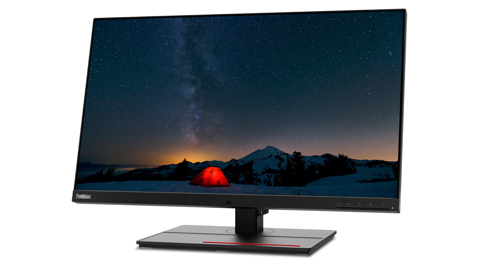 Lenovo ThinkVision P27u-20 – Monitor, 27", IPS, 60 Hz, 450 cd/m², Webcam, KVM, USB-C, VESA 100 × 100, Schwarz