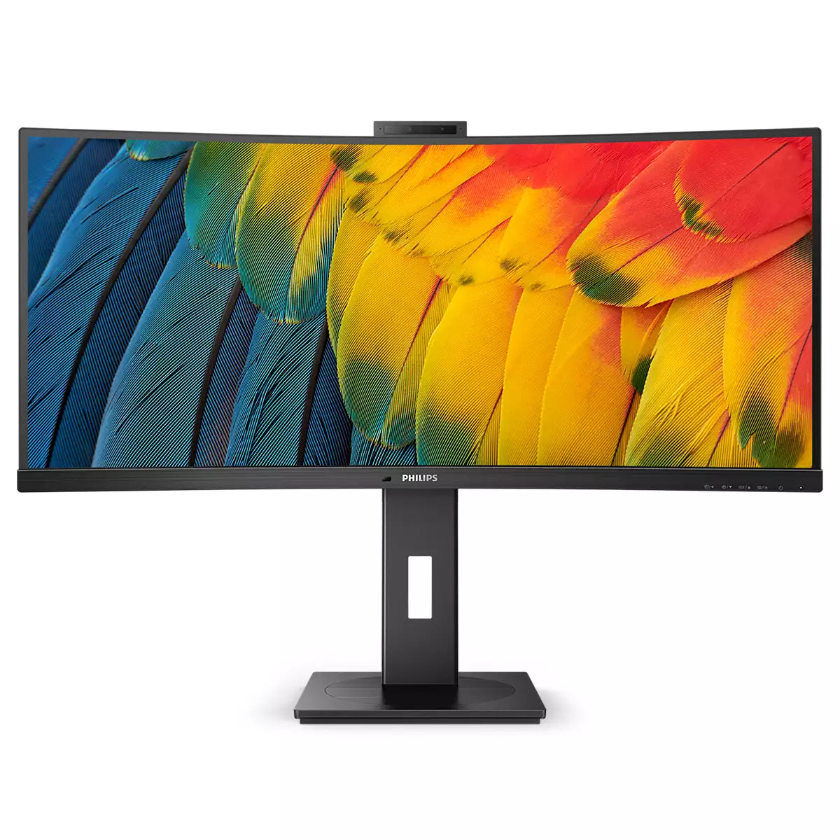 Philips 34B1U5600CH – Monitor, 34", VA, 120 Hz, 350 cd/m², Webcam, USB-C, KVM, VESA 100 × 100, Schwarz