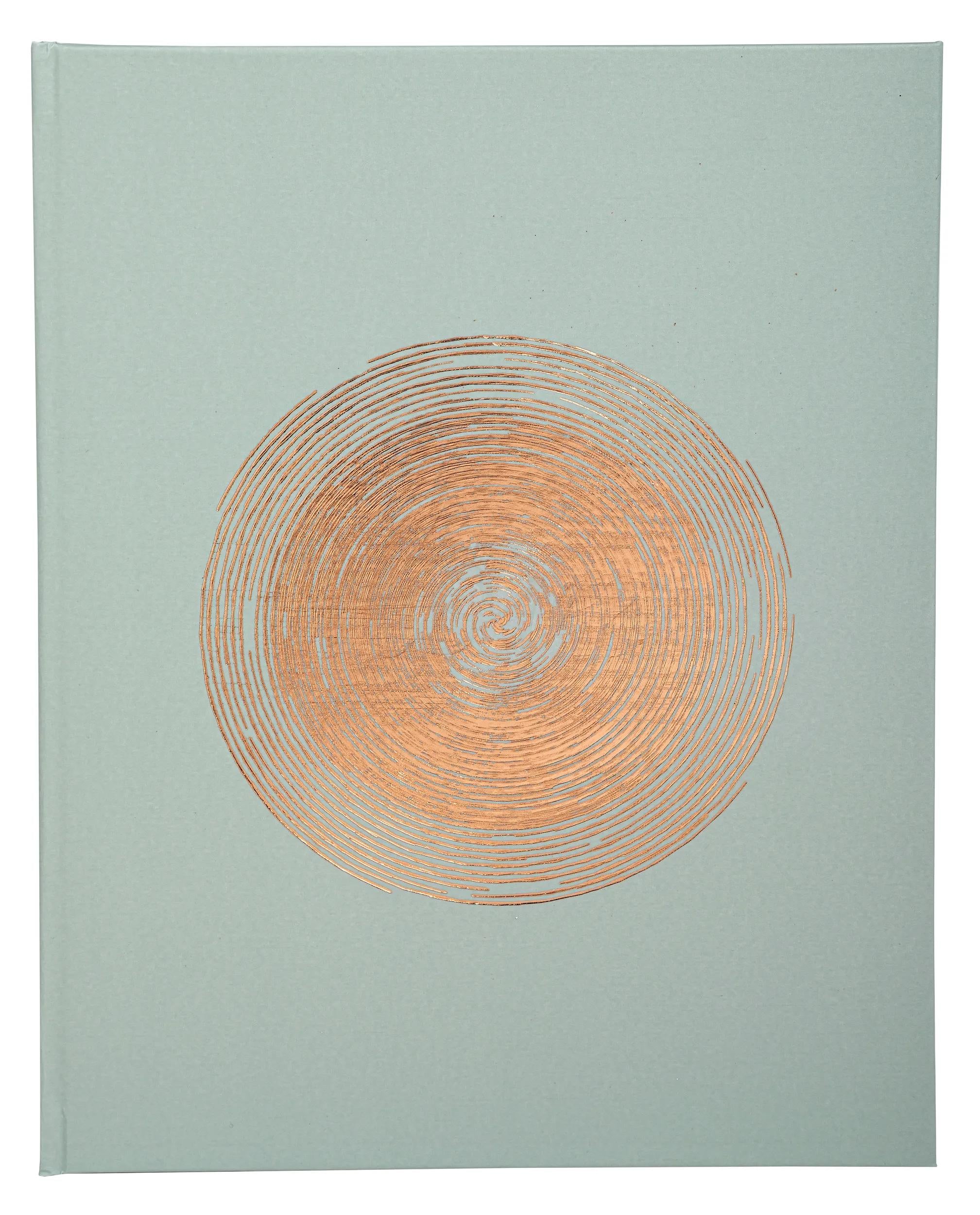 Exacompta Gästebuch Ellipse – 100 Seiten – 220 × 270 mm – Hardcover, gold, grün