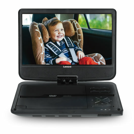 Lenco DVP-1046BK – 10,0" 1024 × 600 Portabler DVD-Player, Schwarz