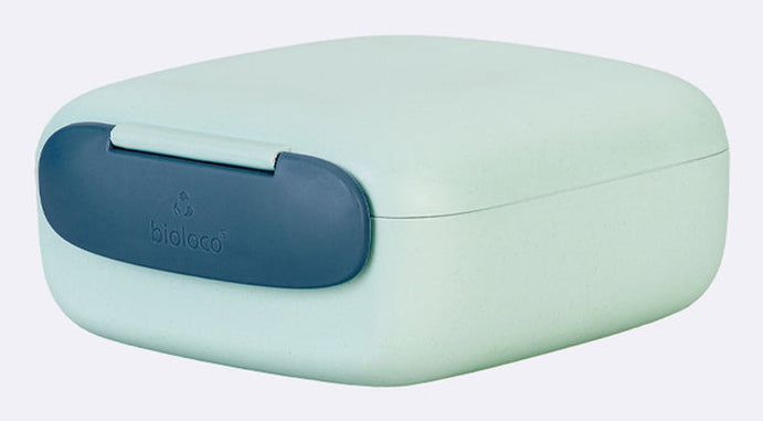 BioLoco Lunchbox 13 × 14,5 × 6 cm, Polylactid (PLA), Mint/Blau