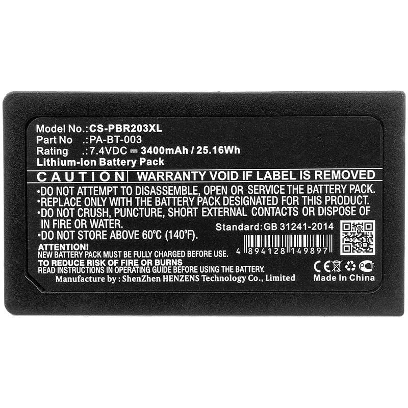 CoreParts Akku 3400 mAh 7,4 V – für Brother RJ-2030