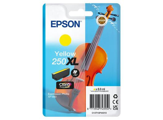 Epson Tintenpatrone 250XL, Gelb, XL, 8,9 ml, Original – für Expression Photo XP-980