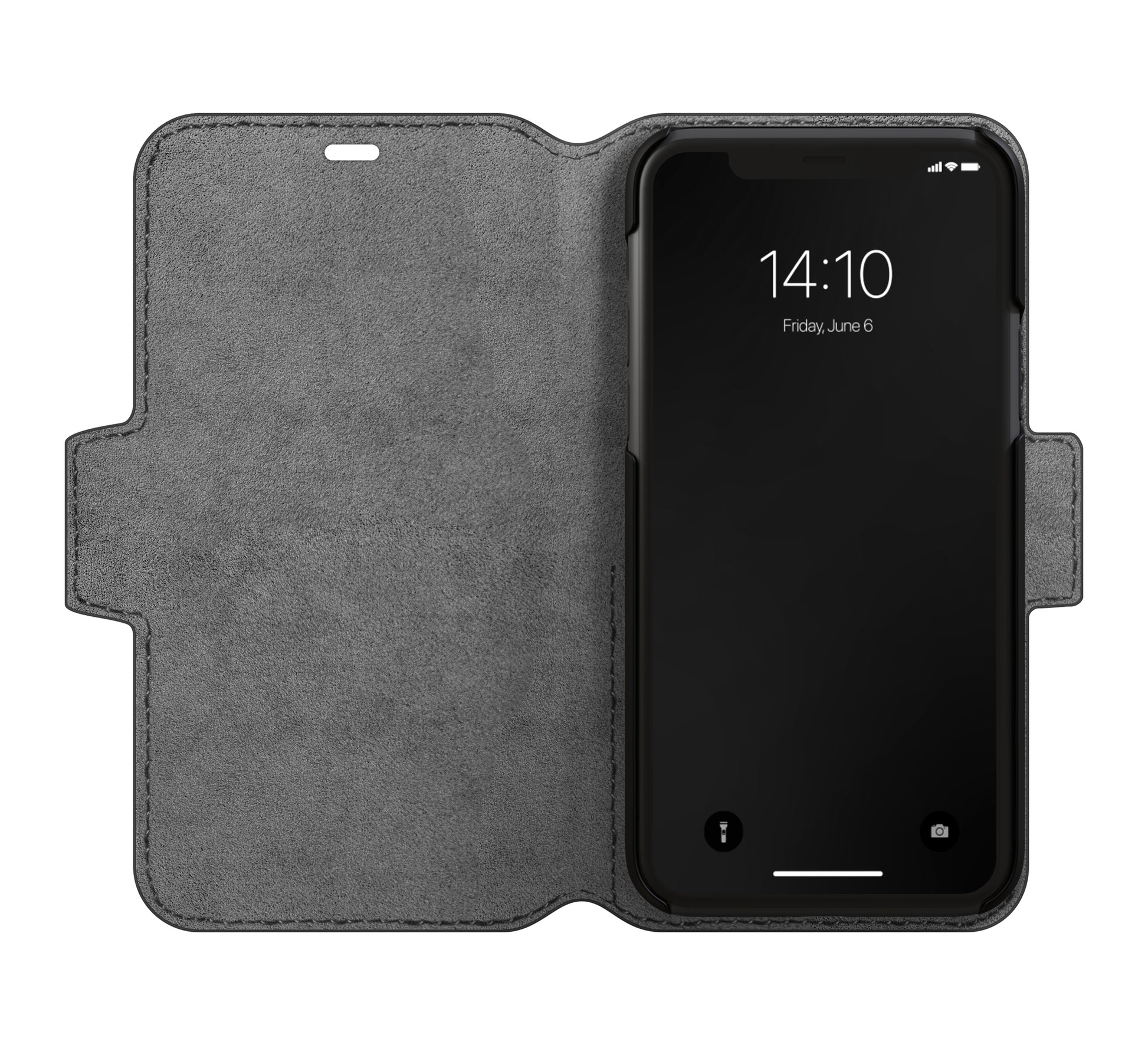 Ideal of Sweden – Booklet-Hülle Saffiano – für Apple iPhone 11 Pro – schwarz – mit Kartenfach, Magnetverschluss