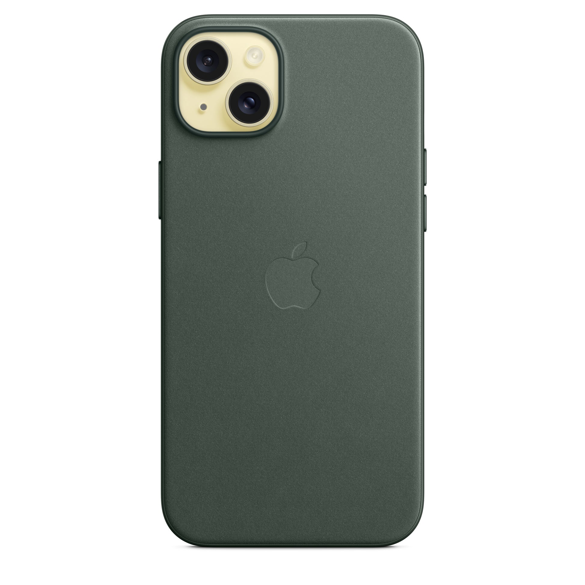 Apple Backcover – für iPhone 15 Plus – grün – Feingewebe, MagSafe-kompatibel