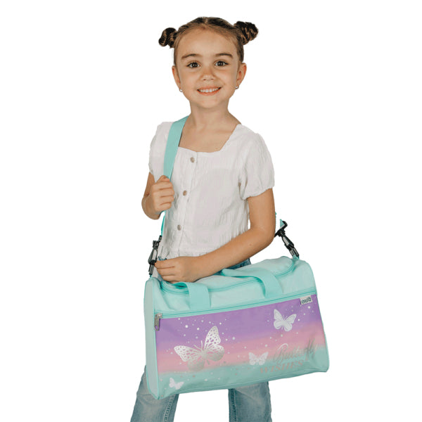 Scooli Sporttasche Schmetterling – 8 l, Polyester, violett, 33 × 22 × 16 cm