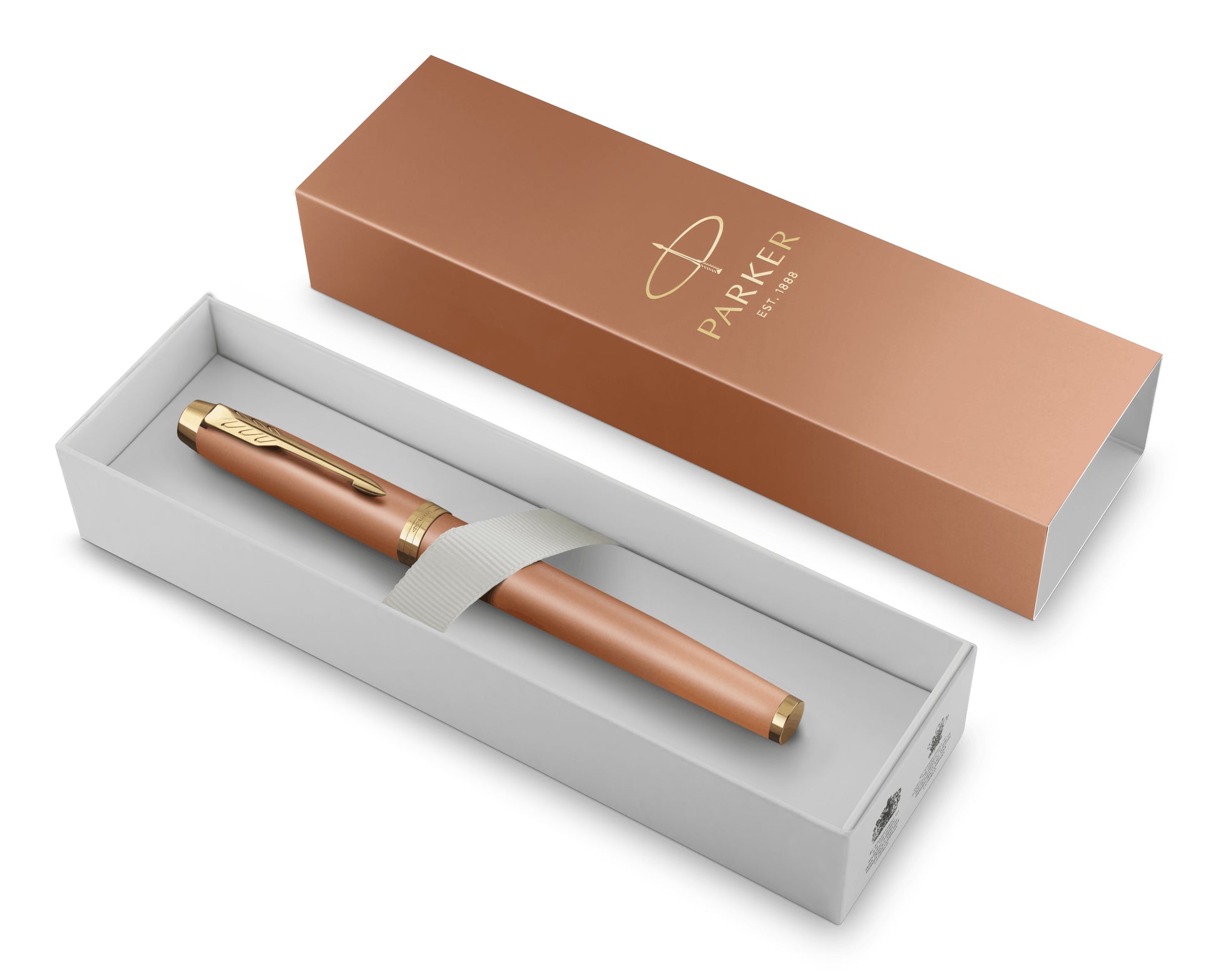Parker IM Rituals – Tintenroller, 0,5 mm, Schwarz, Drehmechanik, Messing (Lack), Orange