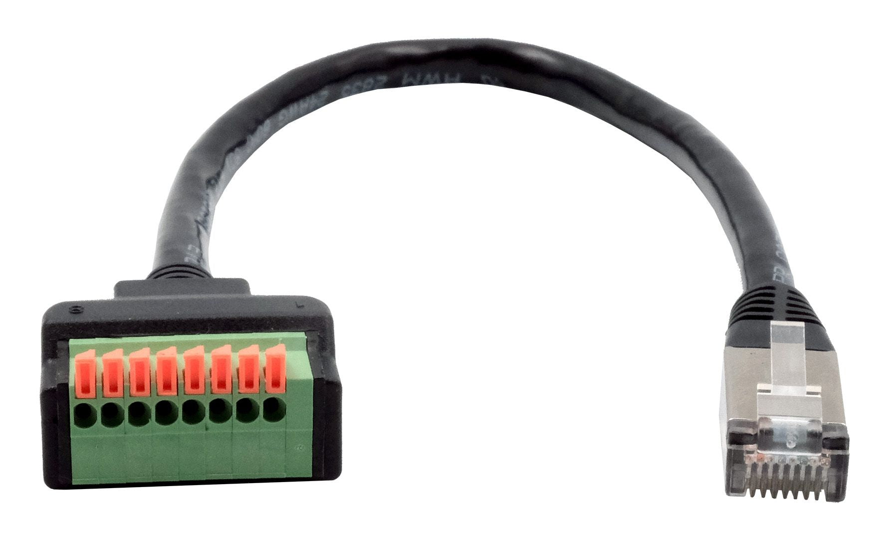 EXSYS RJ-45-Kupplung – RJ-45 8-poliger Terminalblock, 0,3 m, Schwarz, für Cat6