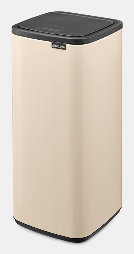 Brabantia Papierkorb – 30 l – Stahl, Beige – B × H 280 × 650 mm