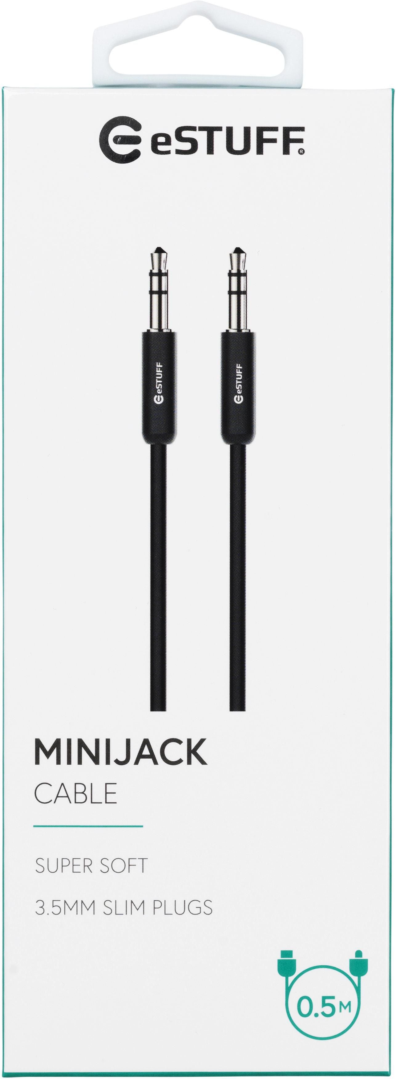 eSTUFF 3,5-mm-Klinkenkabel – 3,5-mm-Klinke – 3,5-mm-Klinke – 0,5 m