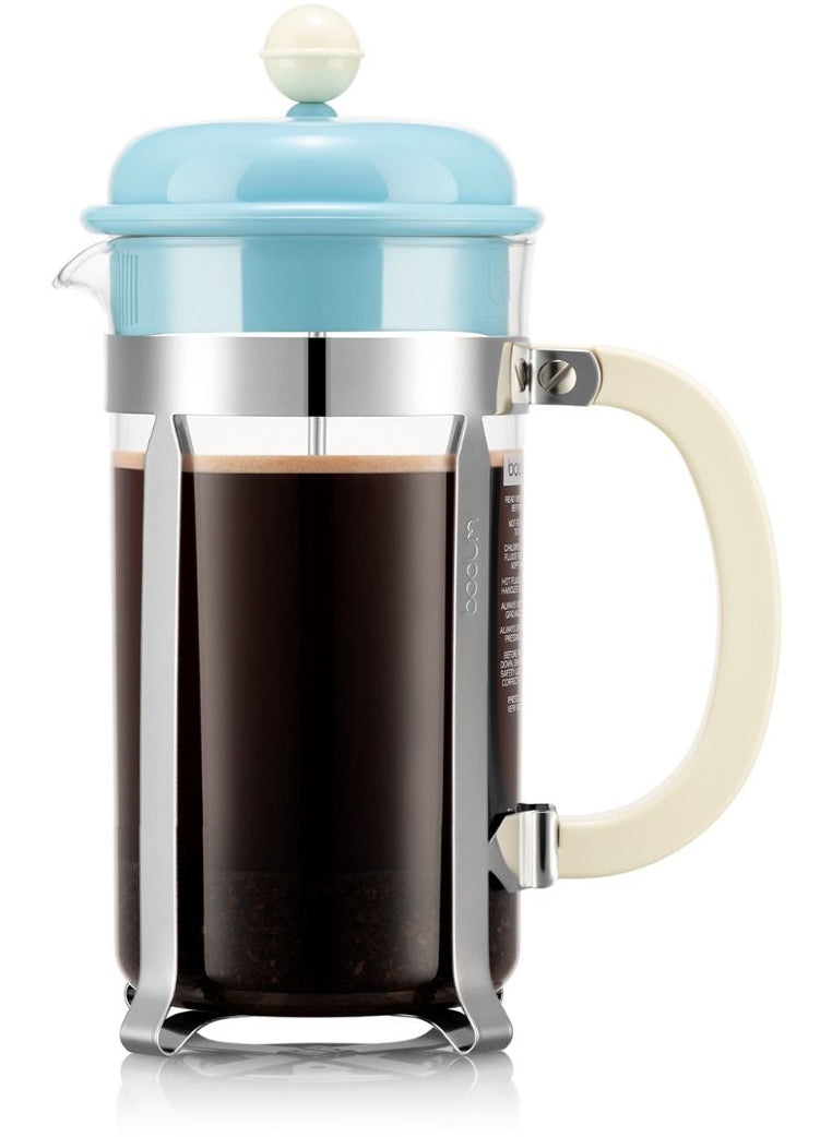 Bodum French Press Kaffeebereiter – 1 l, 8 Tassen, Transparent