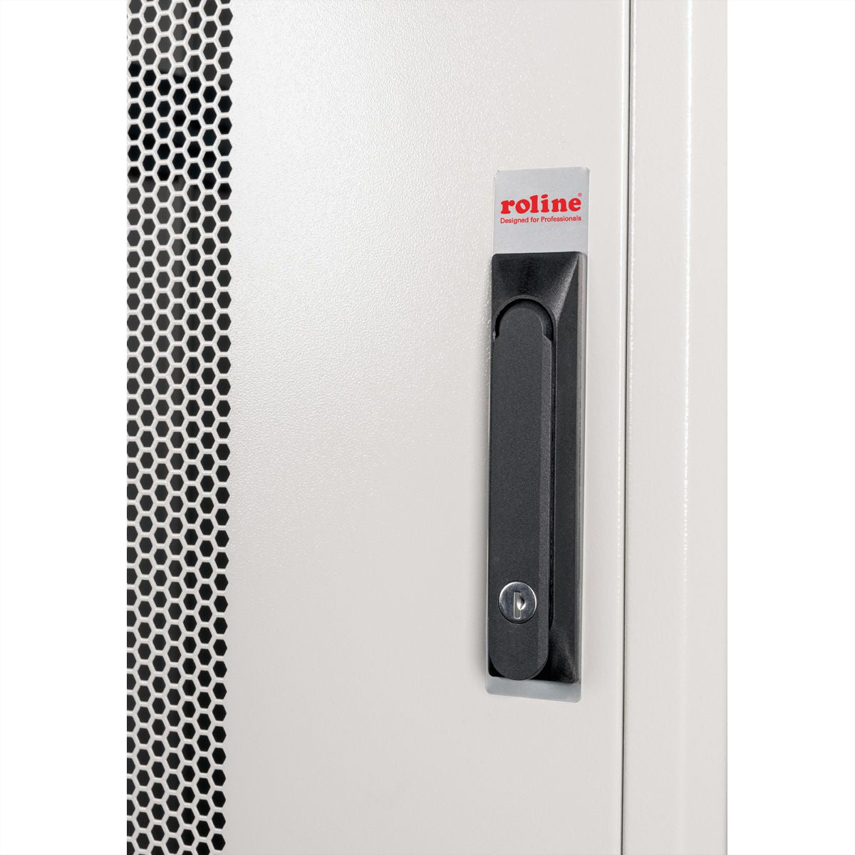 ROLINE Basic – 19" Netzwerkschrank 42U, IP20, abschliessbar, 800 × 1000 × 2010 mm, lichtgrau, Stahl
