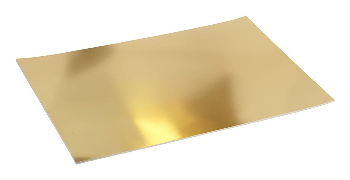 Creativ Company Fotokarton – A2, Gold, 280 g/m² – 10 Blatt, Metallicpapier