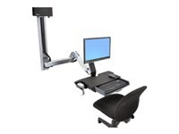 Ergotron StyleView Sit-Stand Combo Ext. – Sitz-Steh-Workstation – 1 Monitor – Silber – für 45-260-026