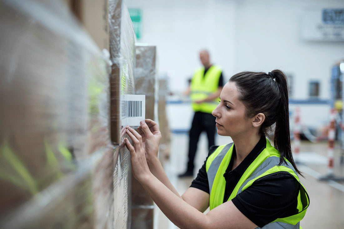 Brother Endlos-Etiketten, 102 mm × 56,4 m, Weiss, Papier, Permanent, für Thermo-Etikettendrucker, 8 Rollen